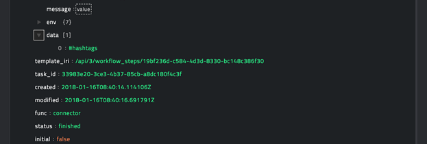 Sample output of the Get Blocked Applications operation