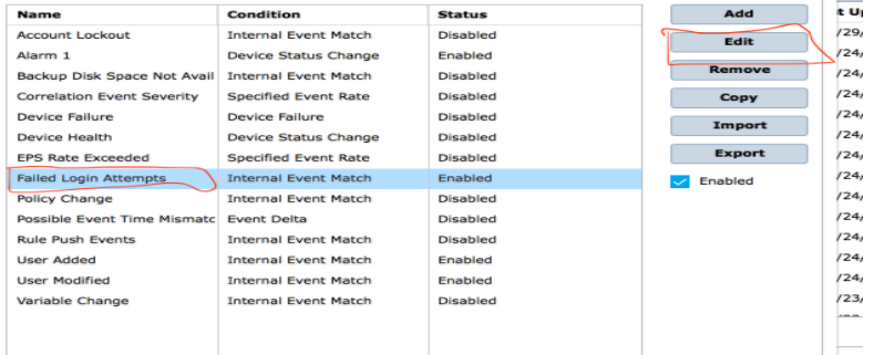 McAfee ESM - Edit Alarms dialog