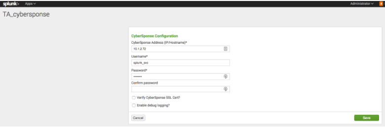 TA-CyperSponse Splunk Add-on