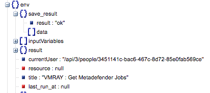 Sample output of the Get Metadefender Jobs operation
