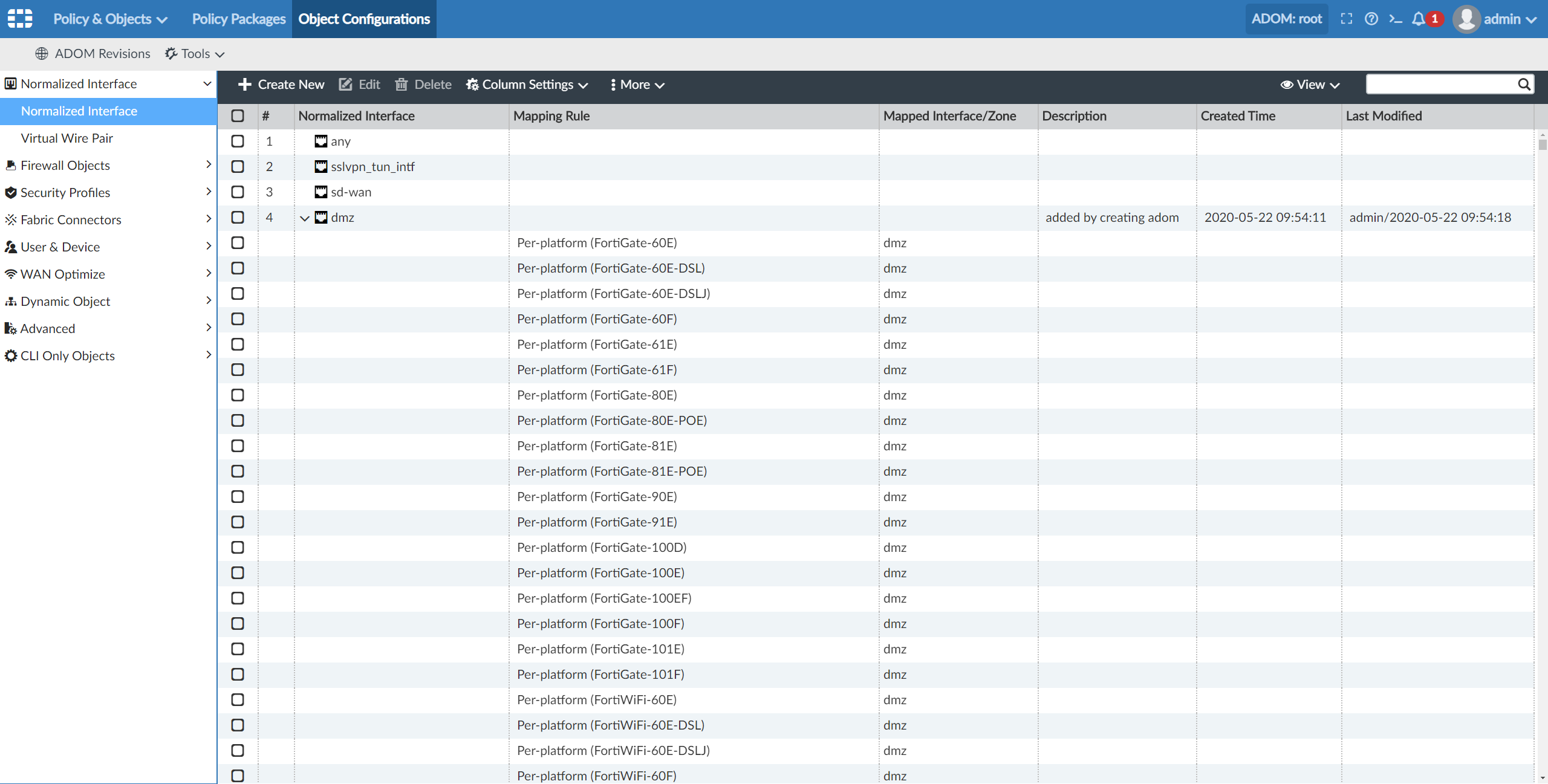 Normalized Interface Normalized Interface