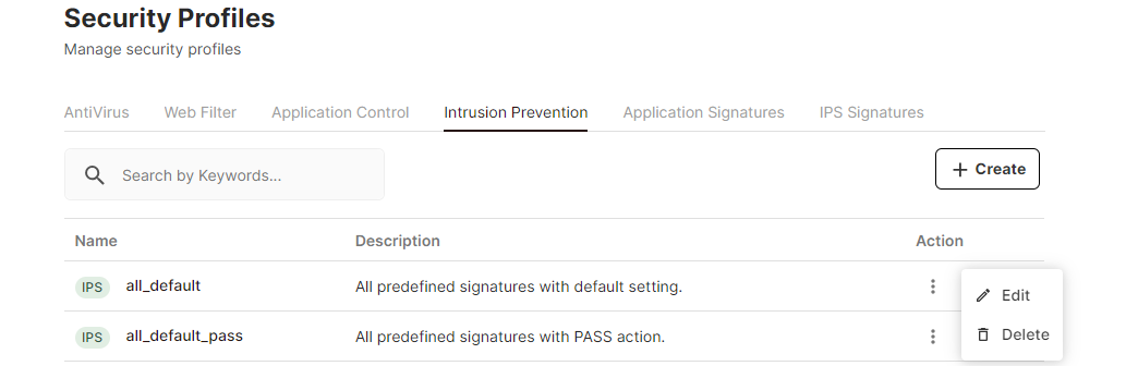 Intrusion Prevention | Overlay-as-a-Service 24.3.0 | Fortinet Document ...