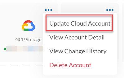 Update Google Cloud Storage Account | FortiCASB 24.3.a | Fortinet ...