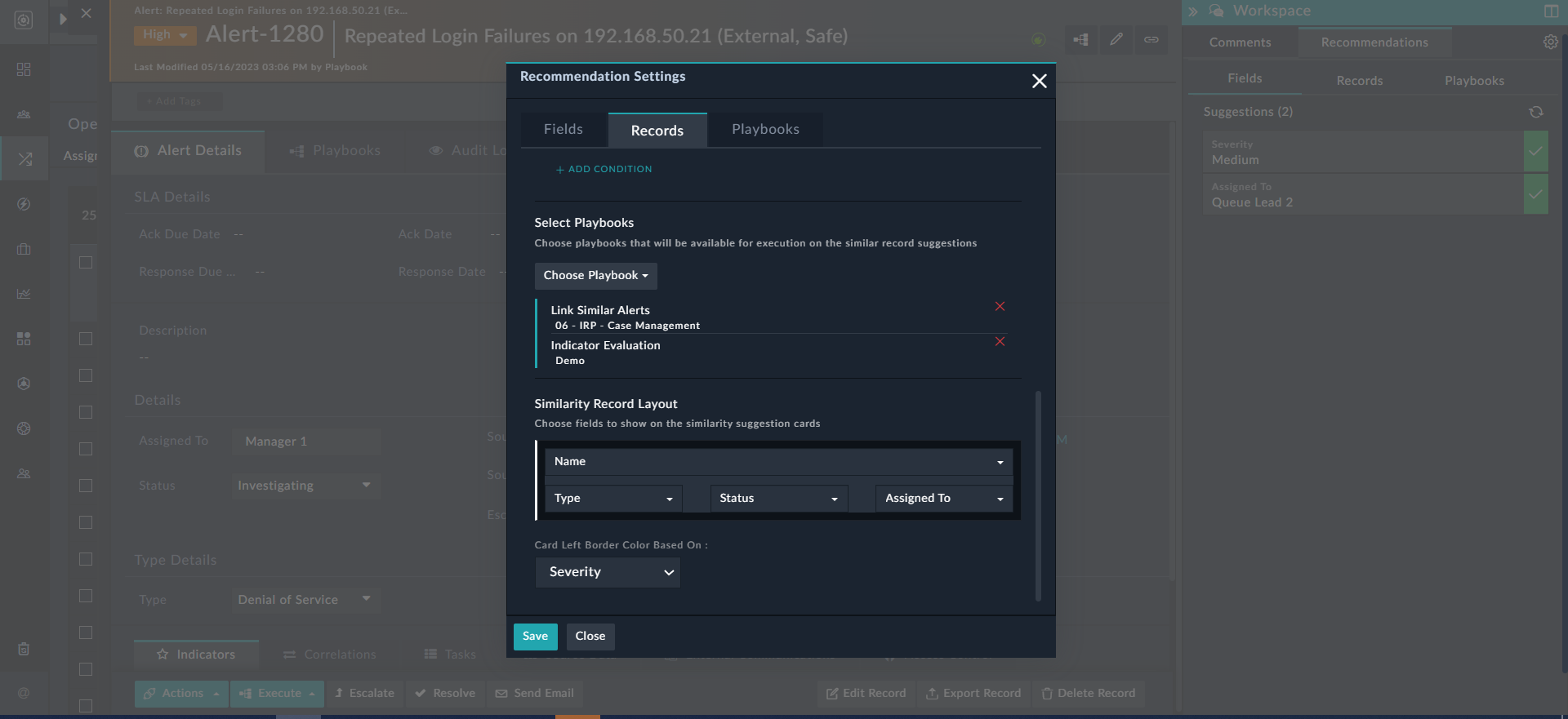 Defining the Similarity Record Layout