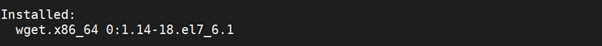 Installed wget