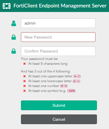 Forticlient Sign In Starting FortiClient EMS and logging in | FortiClient 7.2.0 | Fortinet ...