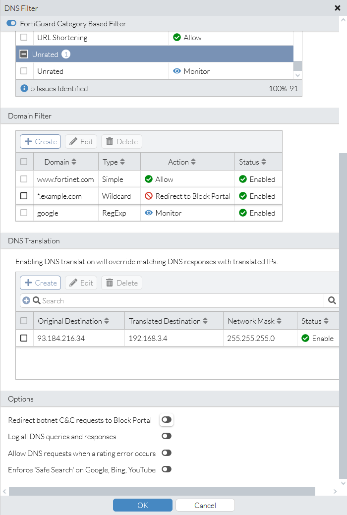 DNS Filter | FortiSASE 24.4.32 | Fortinet Document Library