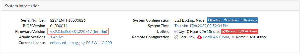 Firmware | FortiSwitch 7.2.10 | Fortinet Document Library