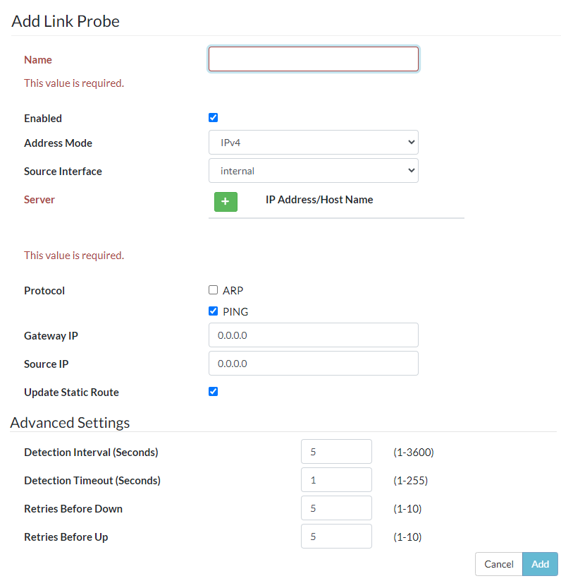Link monitor | FortiSwitch 7.4.3 | Fortinet Document Library