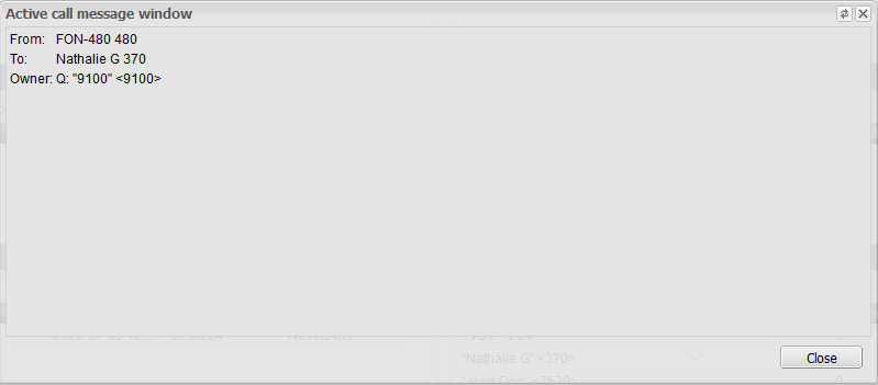 Active Call | FortiVoice 7.2.1 | Fortinet Document Library