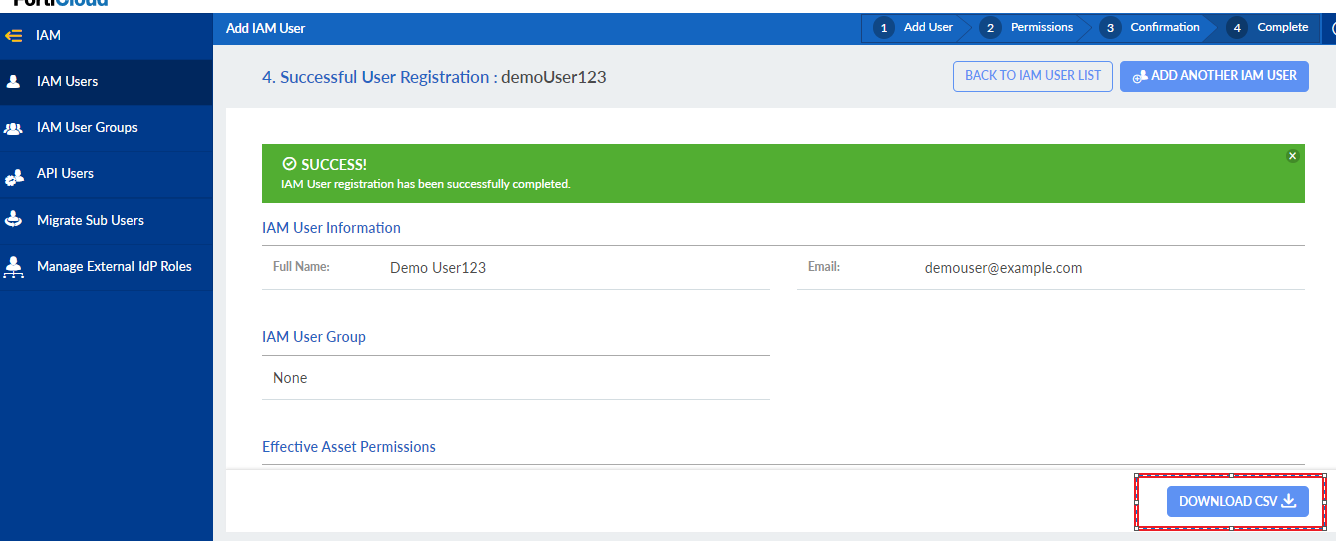 Adding a secondary account using FortiCare FortiSOAR Cloud 7.4.1