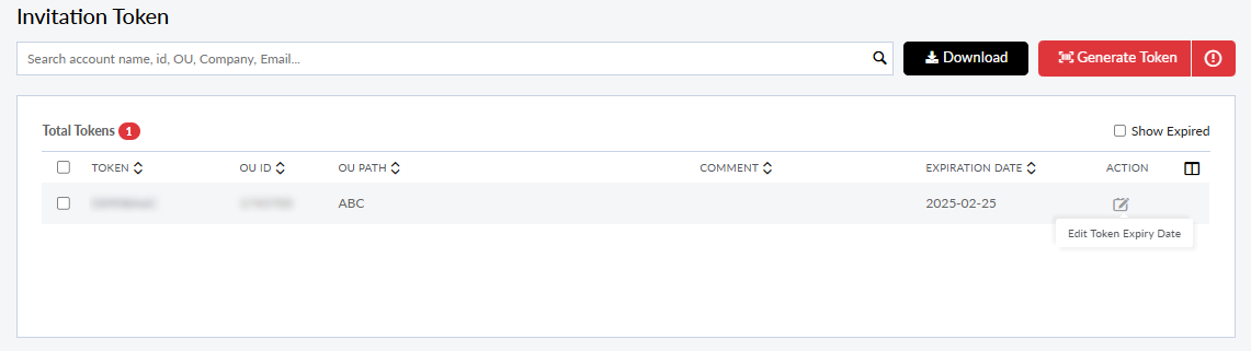 Creating invitation tokens | FortiCloud Services 25.3.0 | Fortinet ...