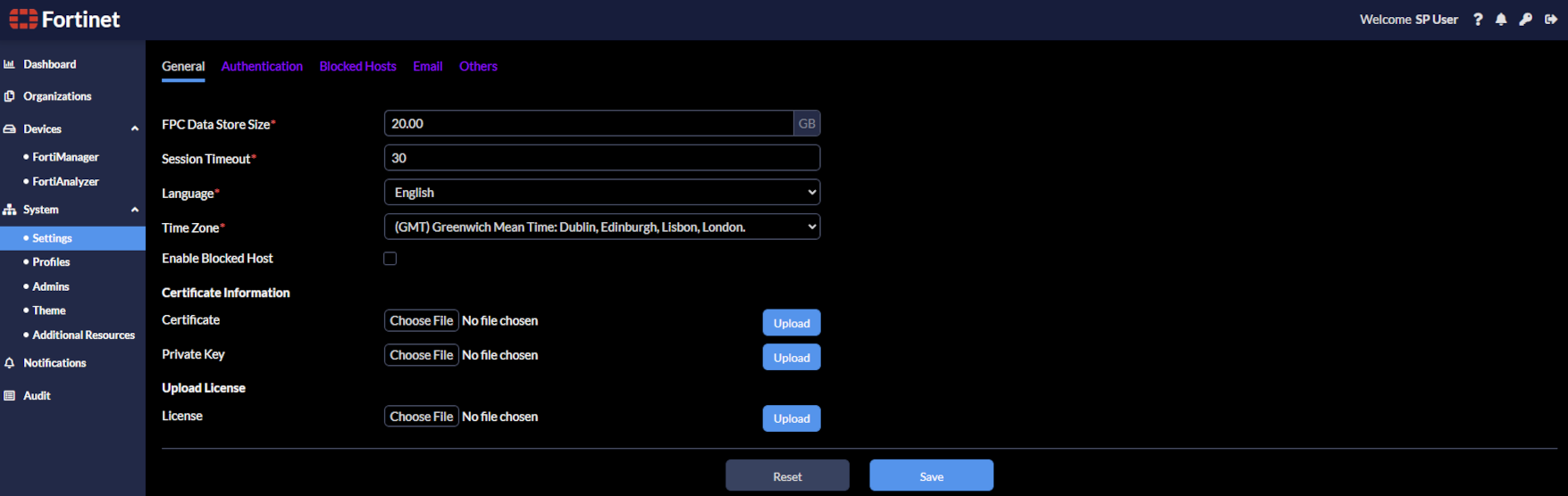 Color scheme options | FortiPortal 7.4.3 | Fortinet Document Library