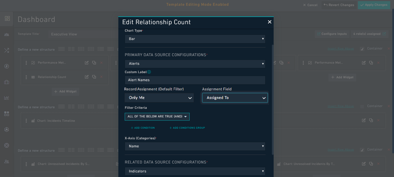 Relationship Count Widget
