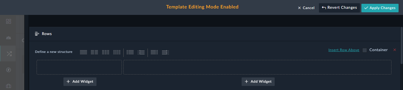 Row Segregation Options - with left sidebar