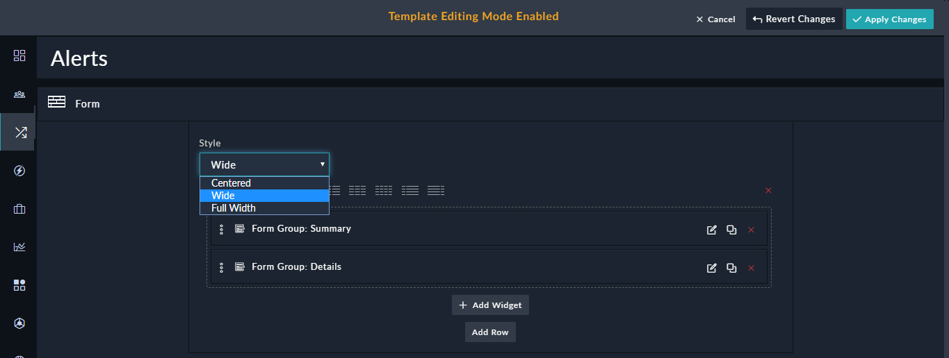 Forms - Style option