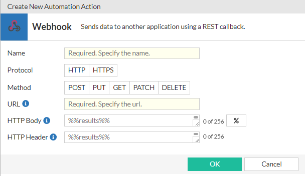 Configuring Automation Actions | FortiADC 7.4.7 | Fortinet Document Library