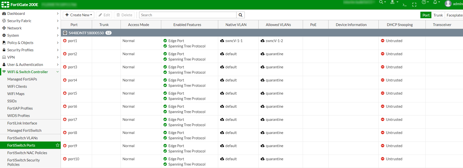Attaching a FortiSwitch model to FortiGate FortiManager 7.0.0