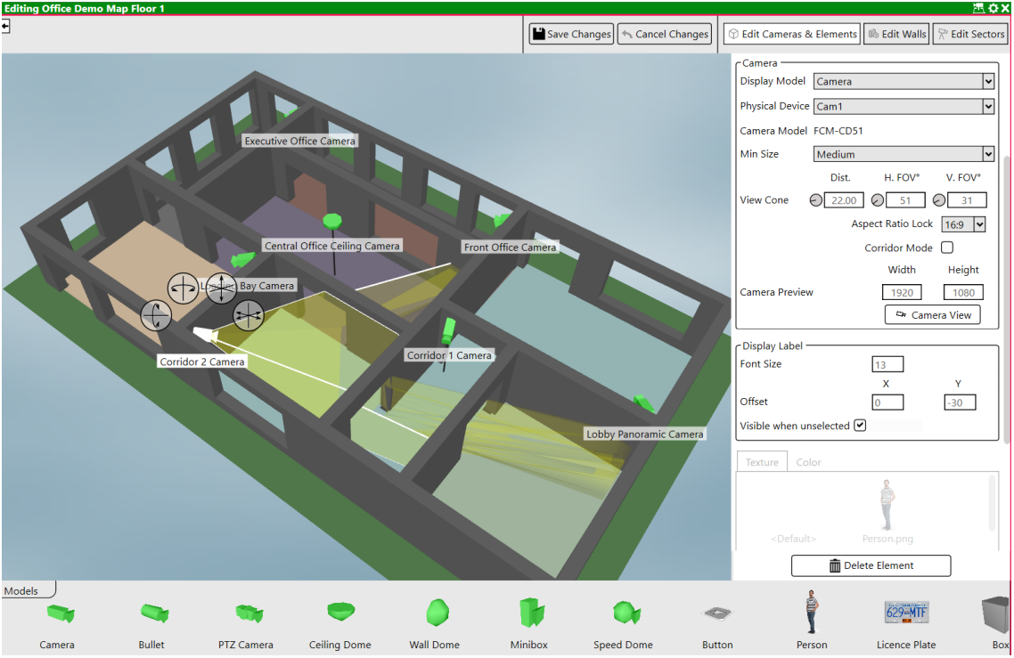 Monitoring with 3D maps | FortiCentral 7.2.0 | Fortinet Document Library