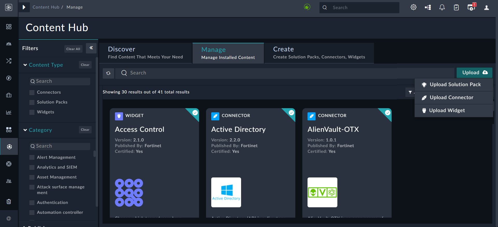Uploading an add=on from the My Content page