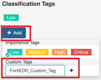 Fortinet Label Configuring FortiGate policy matching for tag updates | FortiEDR/XDR 7. ...