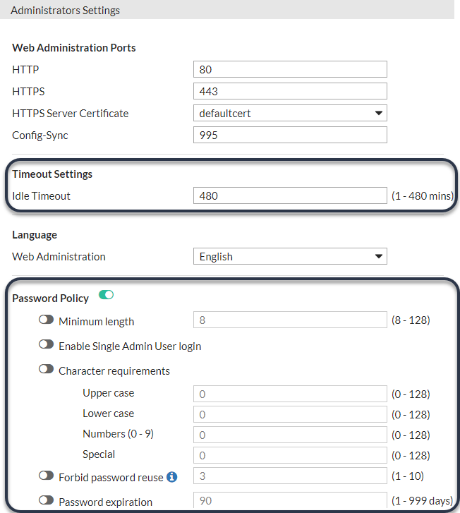 Hardening security | FortiWeb 7.6.1 | Fortinet Document Library