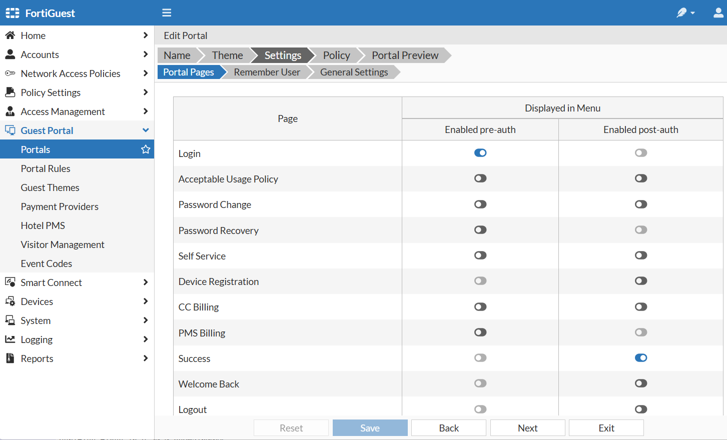 Creating Guest Portal | FortiGuest 2.2.0 | Fortinet Document Library