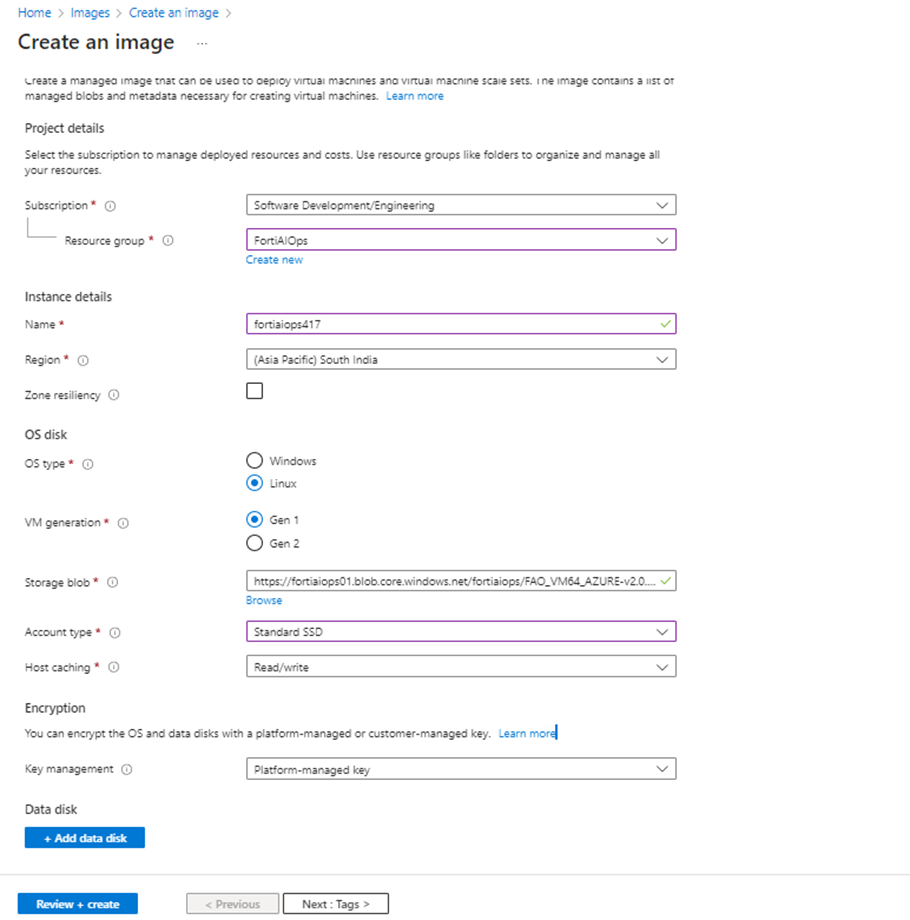 Microsoft Azure | FortiAIOps 3.0.0 | Fortinet Document Library
