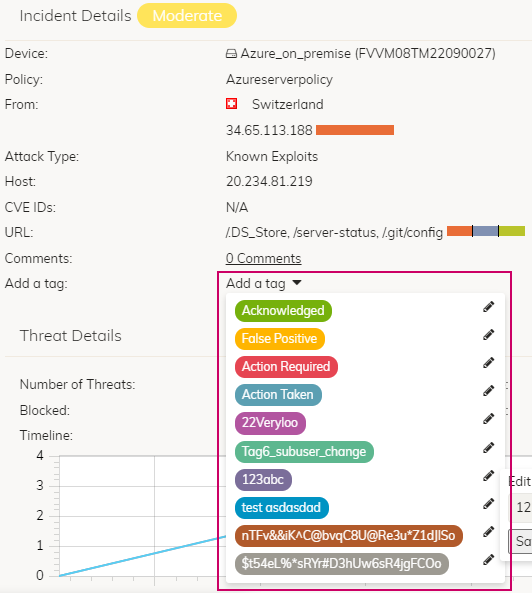 Incidents | FortiWeb Cloud 23.4.0 | Fortinet Document Library
