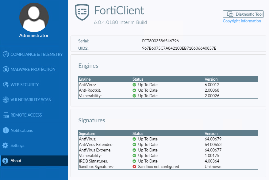 forti client antivirus