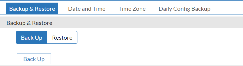 Backing up and restoring the configuration | FortiDDoS-F 7.0.4 ...
