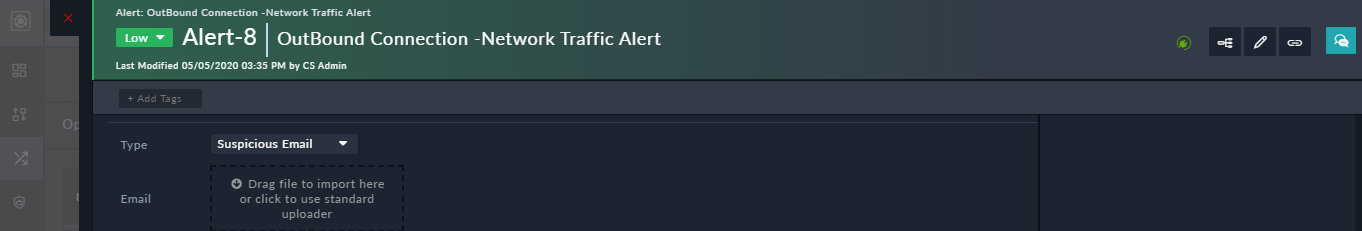 Example of an "File Field": Email