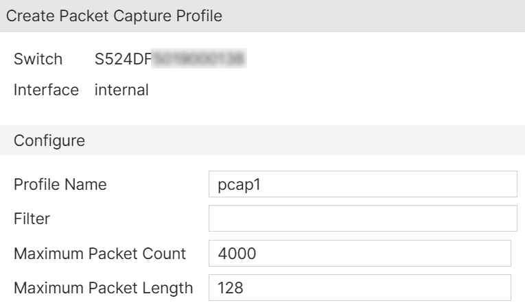 Creating a packet capture profile | FortiEdge Cloud 24.3.0 | Fortinet ...