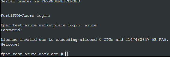 Deploying FortiPAM-VM from the Azure Marketplace | FortiPAM Public ...