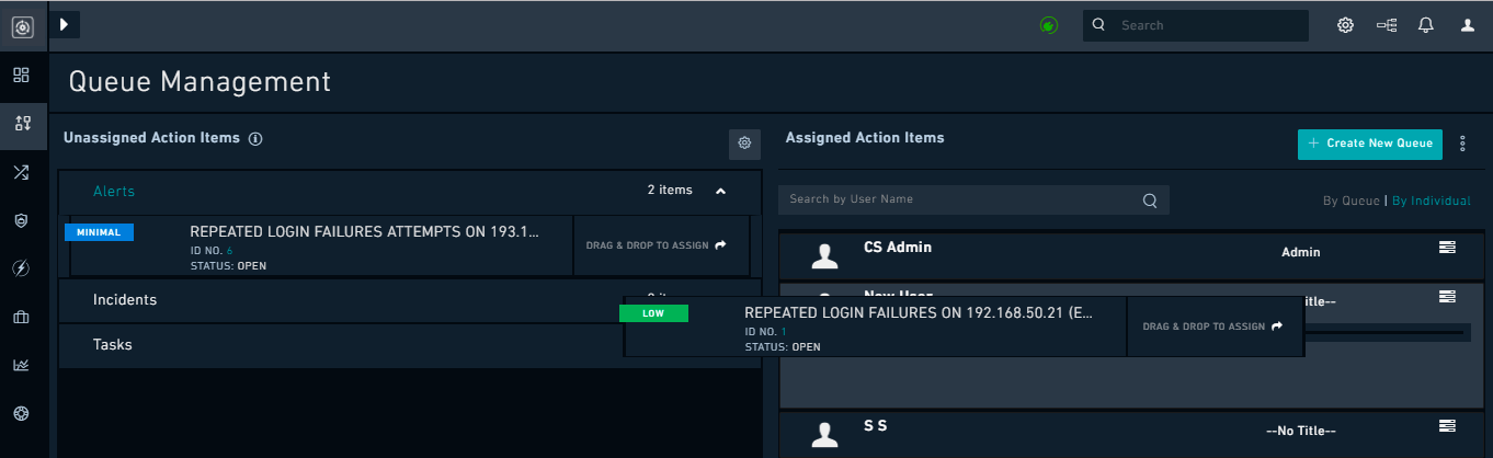 Assign tasks individually to an individual