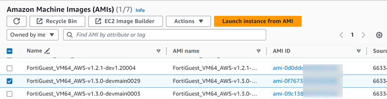 Amazon Web Services (AWS) | FortiGuest 2.0.0 | Fortinet Document Library
