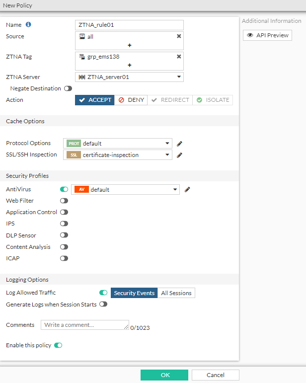 Basic ZTNA configuration | FortiProxy 7.0.19 | Fortinet Document Library