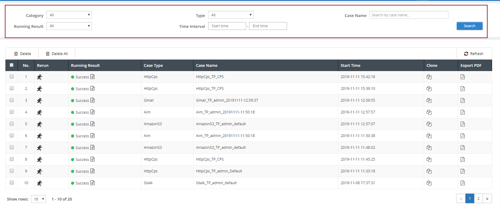 Viewing test results | FortiTester 7.3.0
