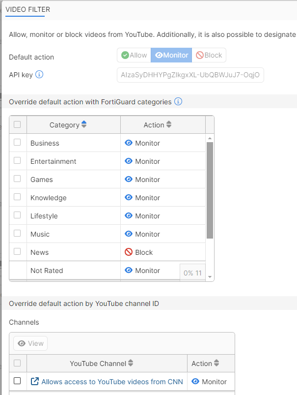 Configuring and applying Video Filter | FortiSASE | Fortinet Document ...