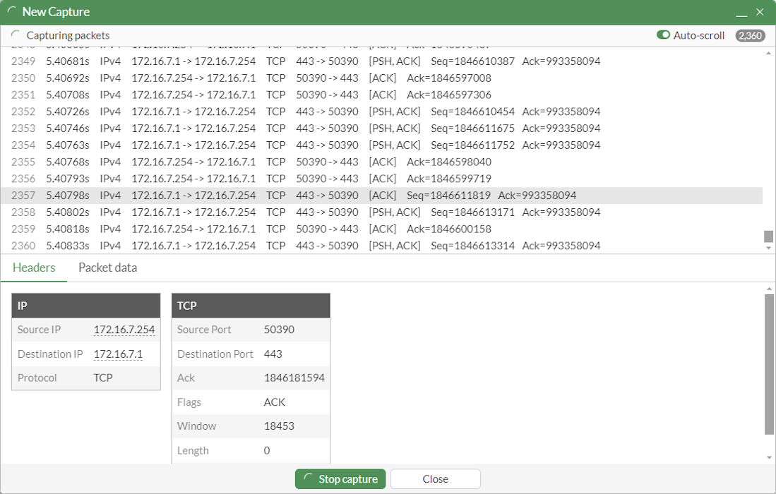 Using the packet capture tool | FortiGate / FortiOS 7.6.4 | Fortinet ...