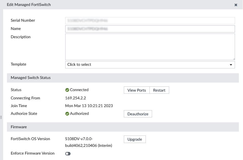 Editing switches | FortiManager 7.4.5 | Fortinet Document Library