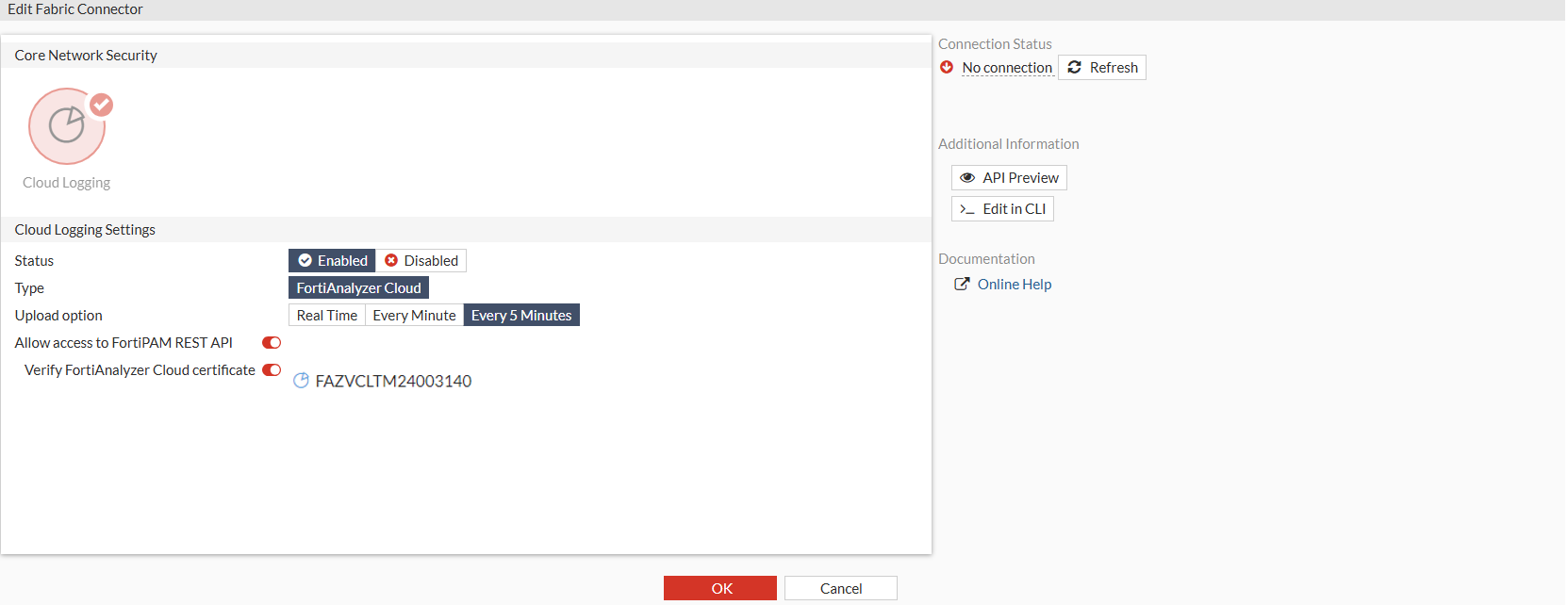 Enabling FortiAnalyzer Cloud in FortiPAM | FortiPAM 1.7.0 | Fortinet ...