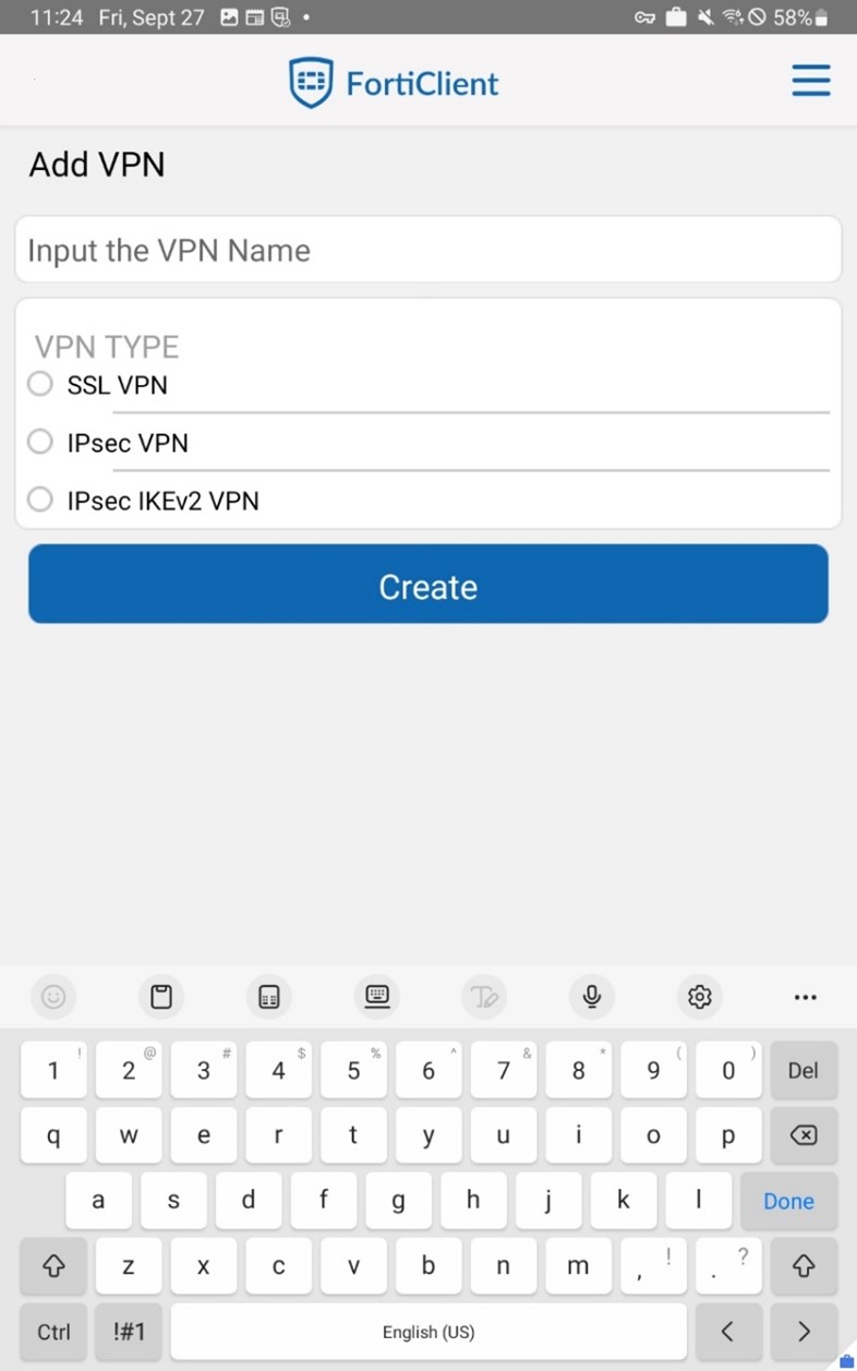 Creating an IPsec VPN IKEv1 connection | FortiClient 7.4.0 | Fortinet  Document Library