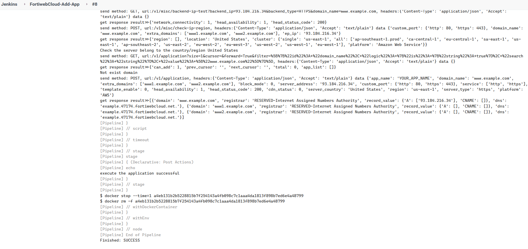 Configuring FortiWeb Cloud with Jenkins | FortiWeb Cloud 23.3.0