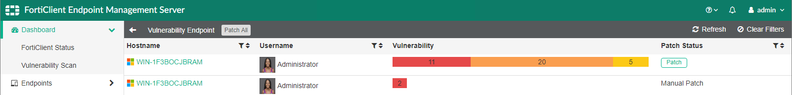 Viewing the Endpoint Scan Status | FortiClient 7.2.3 | Fortinet ...