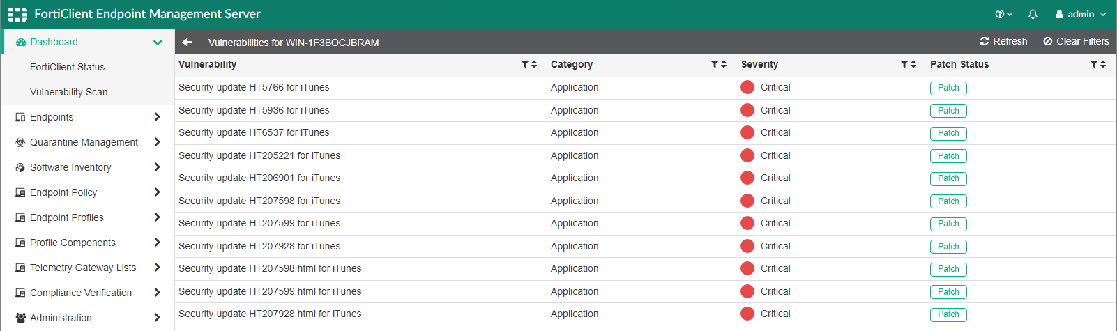 Viewing the Endpoint Scan Status | FortiClient 7.2.3 | Fortinet ...