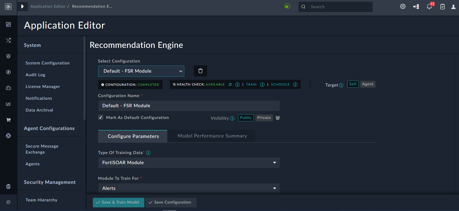 Phishing Classification - FSR Module Training Completed