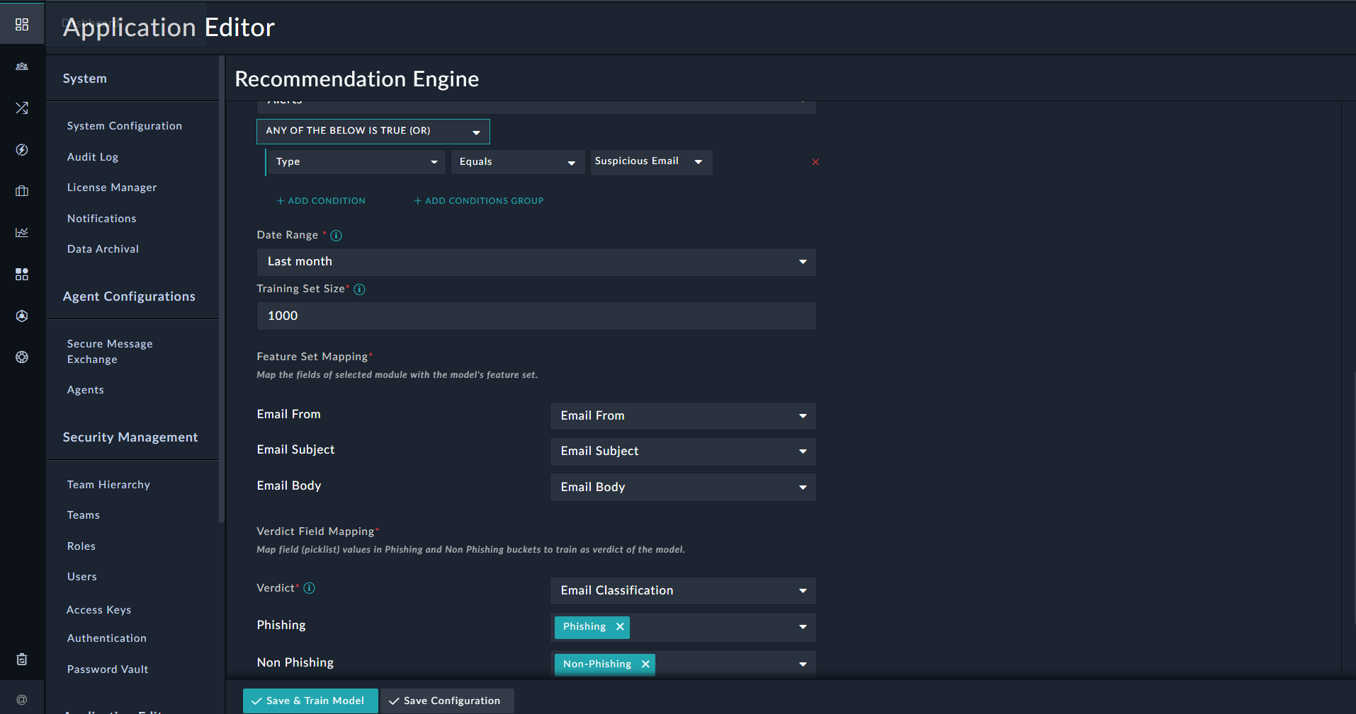 Phishing Classification - FSR Module Default Field Mapping and Verdict Mapping