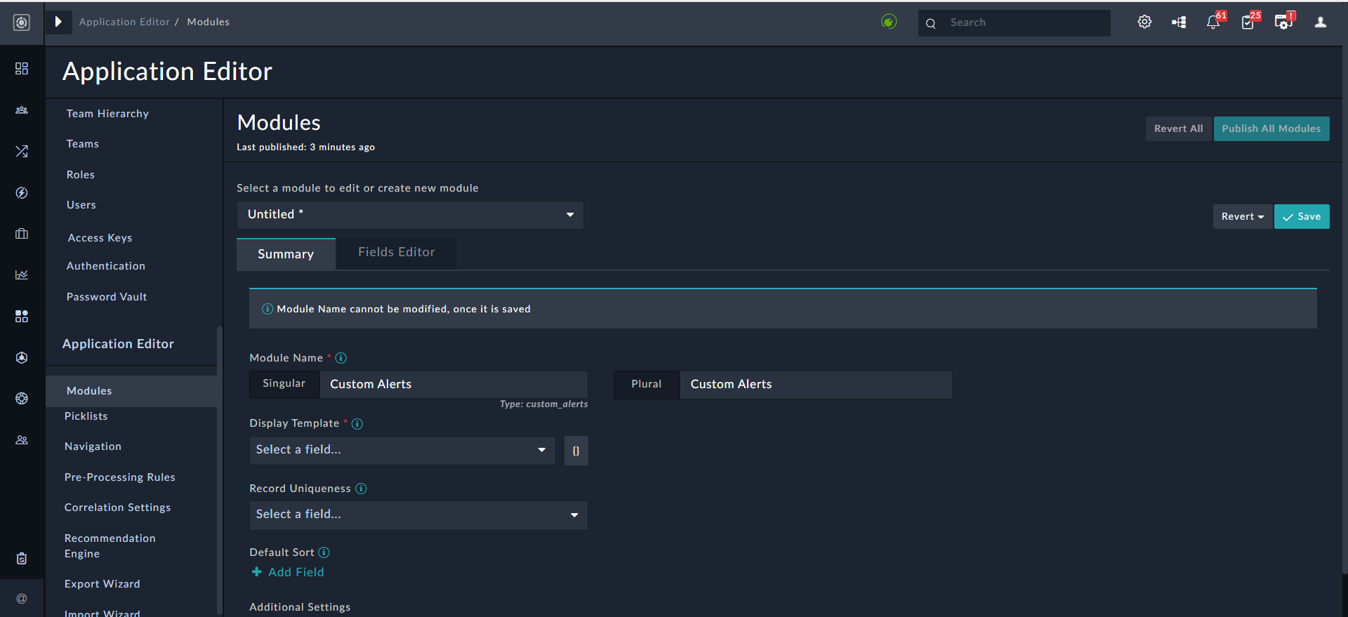 Adding a new Module