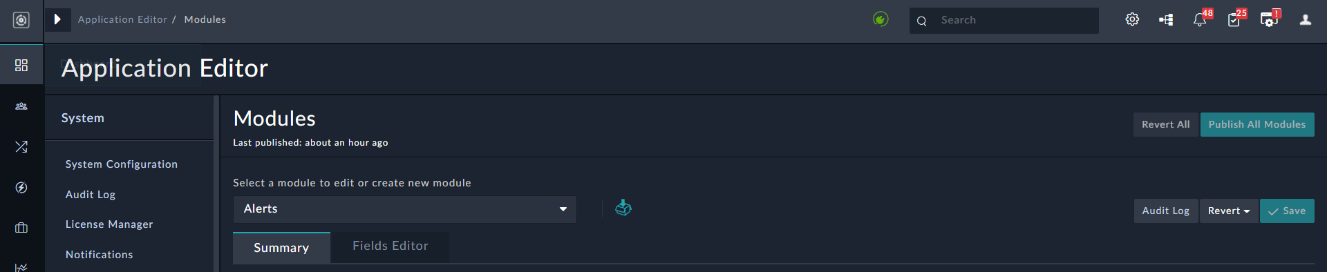 Audit Log for a particular module